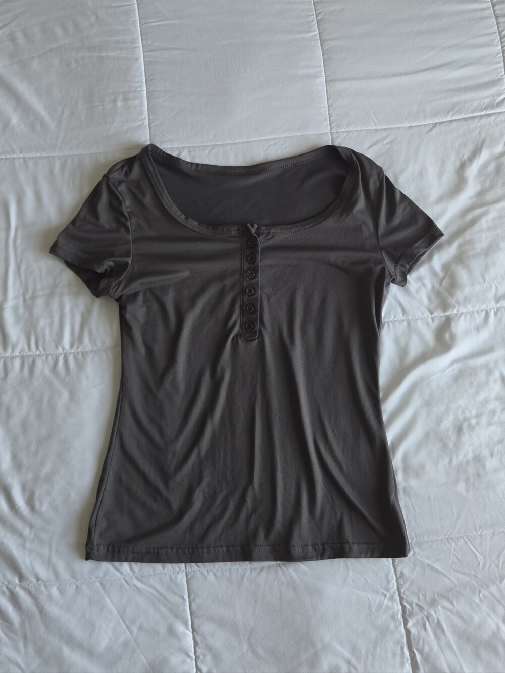Button Up Casual Fitted Tee